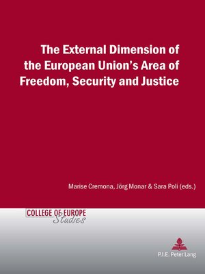 cover image of The External Dimension of the European Unions Area of Freedom, Security and Justice